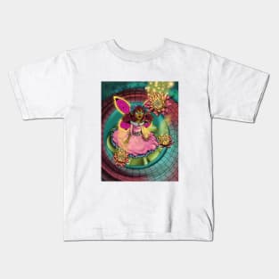 African American Fairy and Water Lilies Kids T-Shirt